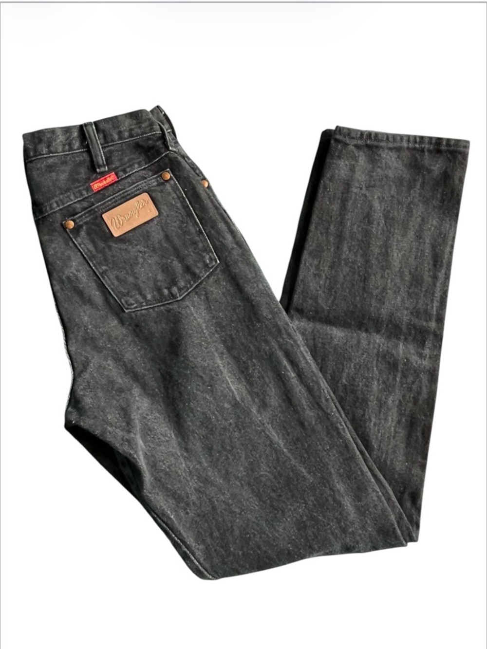 Vintage 80’s / 90’s Wrangler Made in the USA Western Black Denim Jeans - Size 15